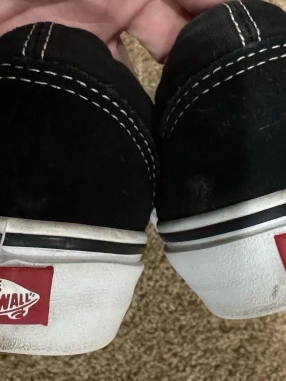 VANS Old Skool Black And White M Size 8/W Size 9.5 Used Good Condition No Box - Picture 12 of 12